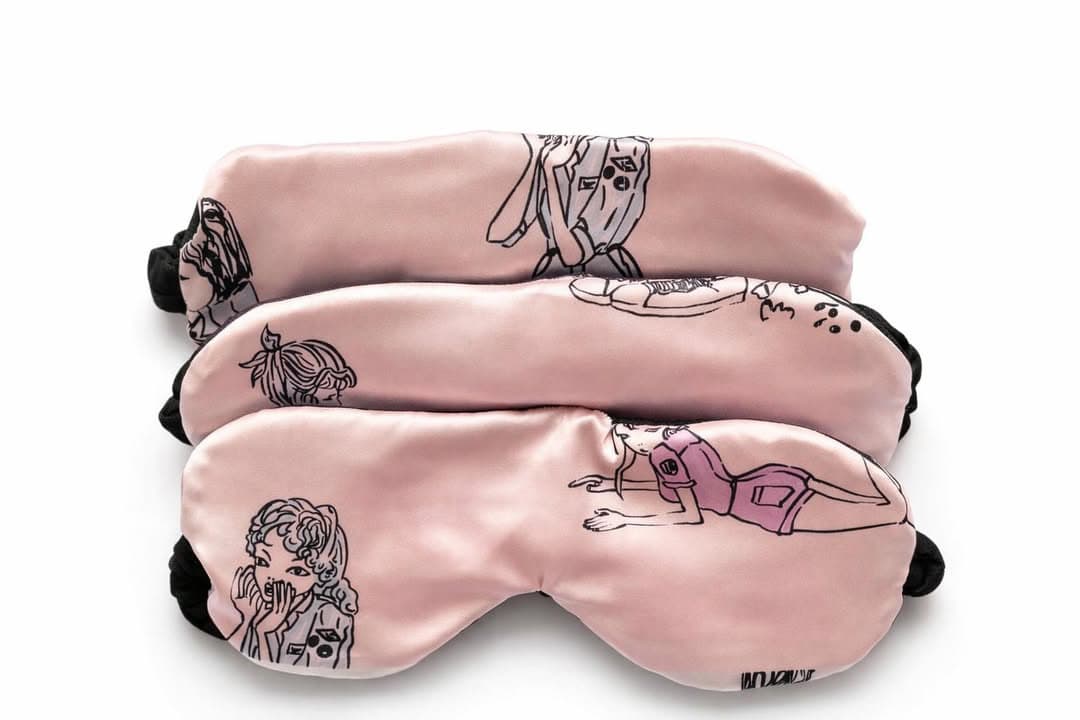 Silky girl sleeping mask